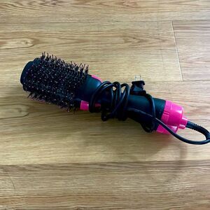 Hot Air Brush, 4 in 1 Hair Dryer Brush & Volumizer Black Pink Volume Blowout